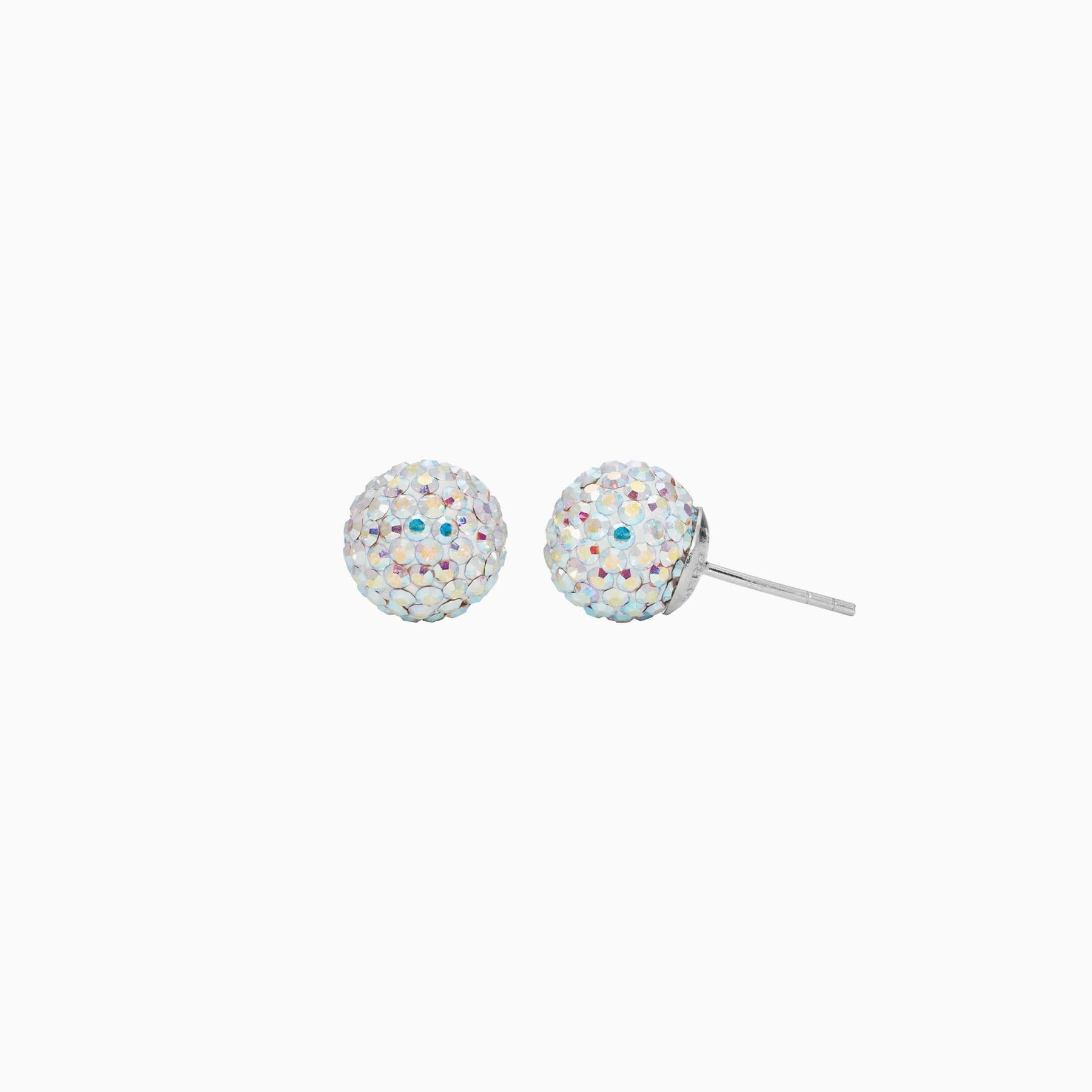 Hillberg & Berk H&B - Sparkle Ball Stud Earrings Aurora Borealis