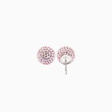 Hillberg & Berk H&B - Sparkle Ball Stud Earrings Pink Champagne