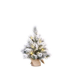 Luca Dinsmore X-Mas Tree LED w/Burlap Green Frosted