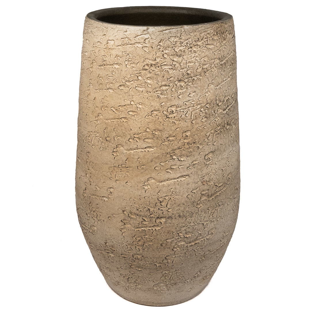 Fabian Vase Round Light Brown