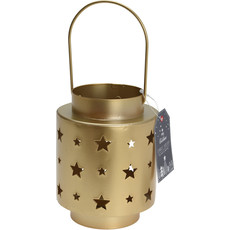 Koopman Lantern Metal 13cm Gold