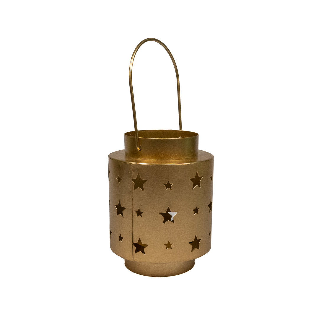 Koopman Lantern Metal 13cm Gold