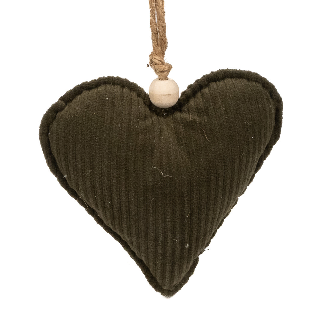 Dijk Hanger heart fabric 13x15cm