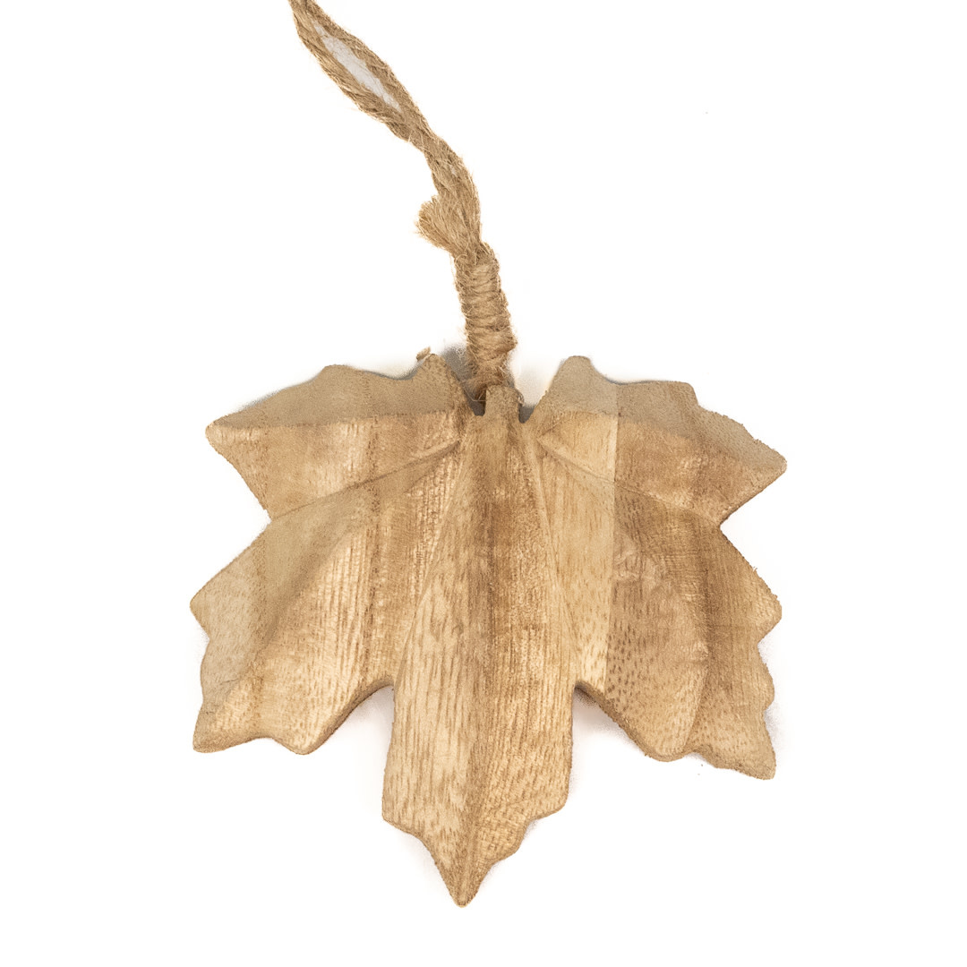 Ornamental Leaf - Brown - l11xw1xh10cm