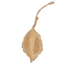 Ornamental Leaf - Brown - l11xw1xh10cm