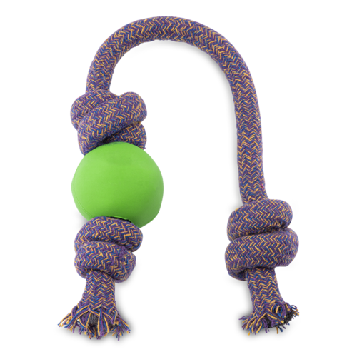 Beco Pets Natural Rubber Ball on Rope