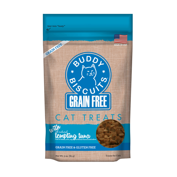 Buddy Biscuits BB Cat GF Treats Tempting Tuna 3oz