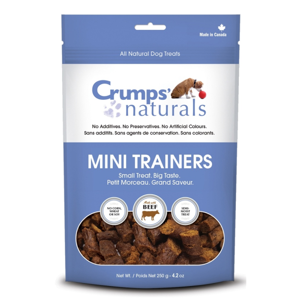 Crumps Naturals Dog Mini Trainers Semi-moist Beef 4.2 oz
