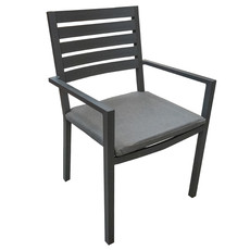 Mayfair Patio Dining Chair - Gunmetal