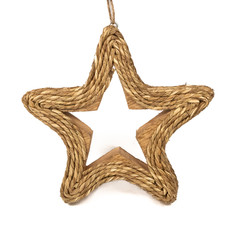 house of seasons Ornament Star Brown Hollow - h3xd19cm