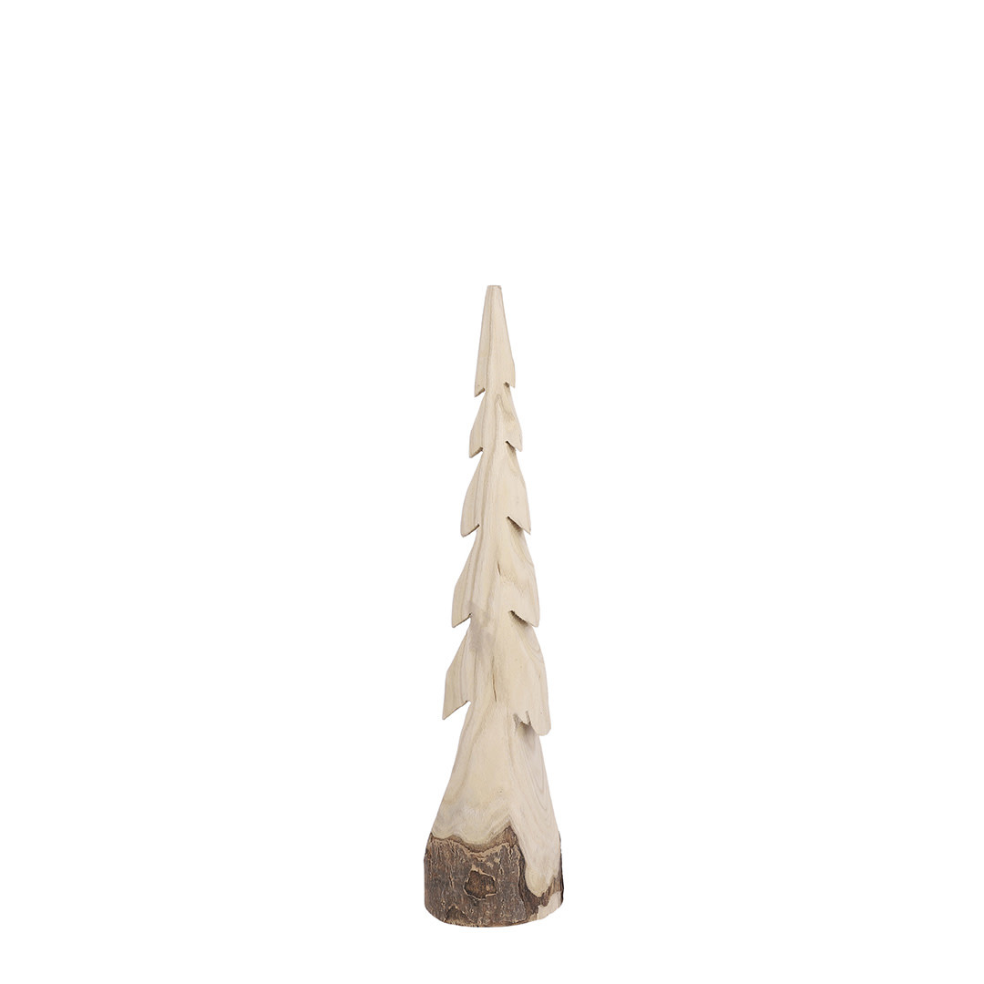 Wooden Decoration X-mas Tree - Light Brown