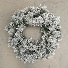 Black Box Dinsmore wreath green frosted