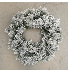 Black Box Dinsmore wreath green frosted