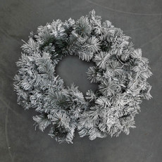 Luca Dinsmore Wreath LED Battery Operated Green Frosted