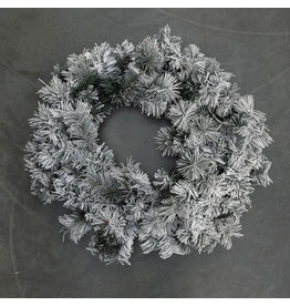 Luca Dinsmore Wreath LED Battery Operated Green Frosted