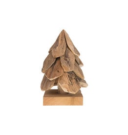 Dijk Mini Tree 3D Teak Erosion Wood 14x14x21cm