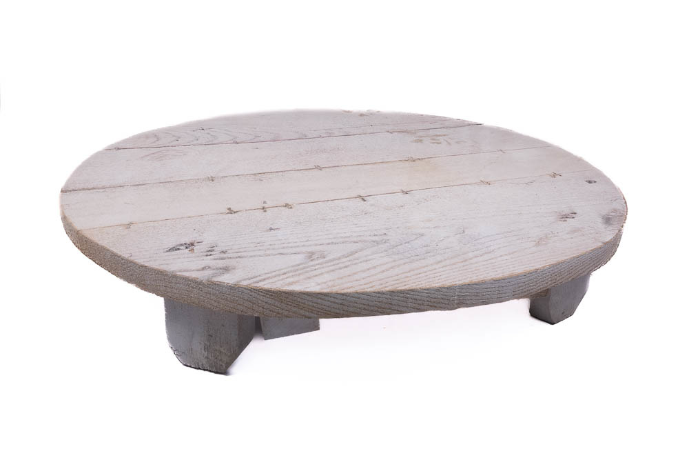 Dijk Tray with Feet Historic Wood