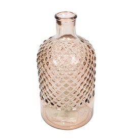 Dijk Bottle Recycled Glass - Soft Pink - D12x22cm