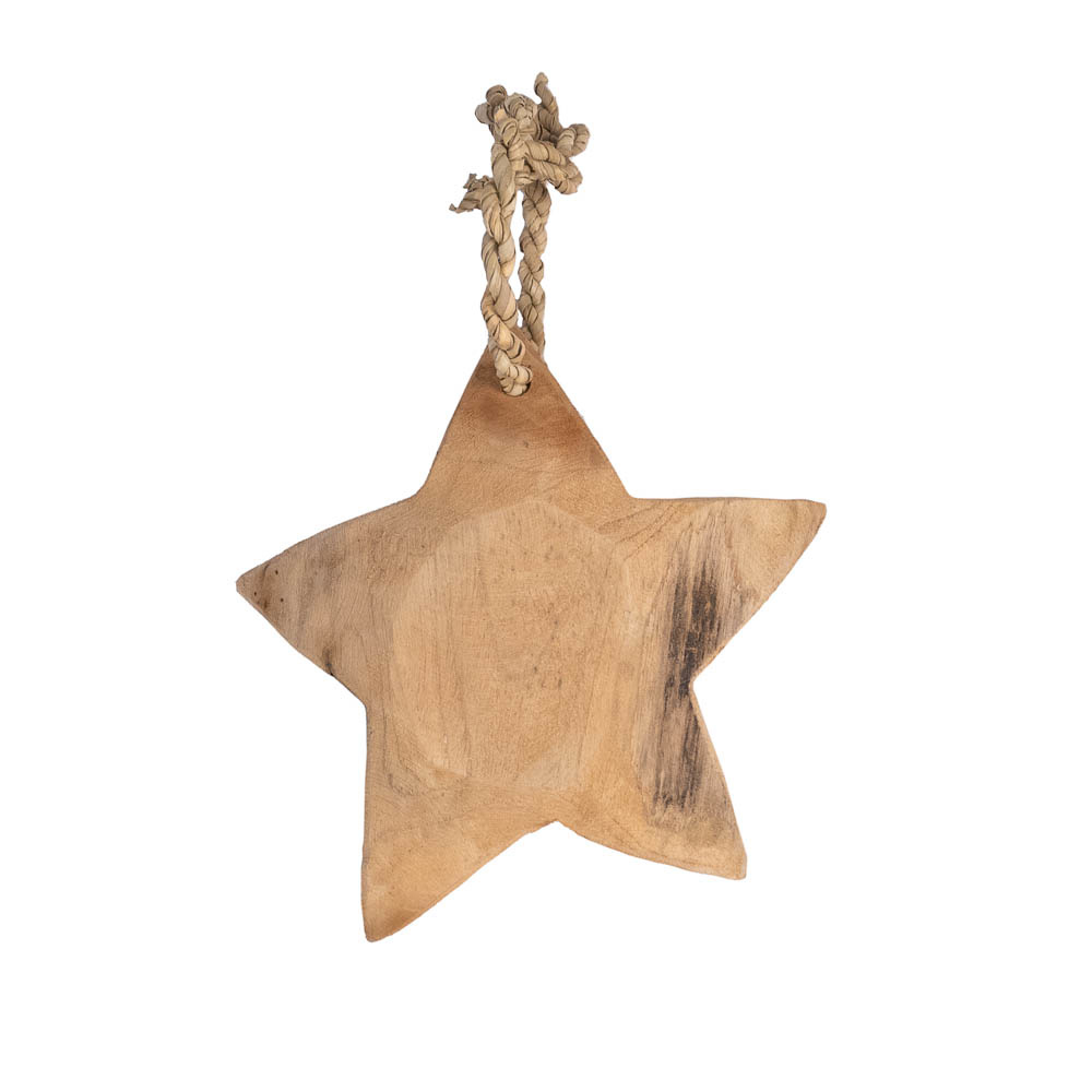 Teak Star - Hanging