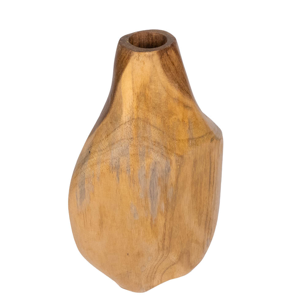 Vase oiled Teak