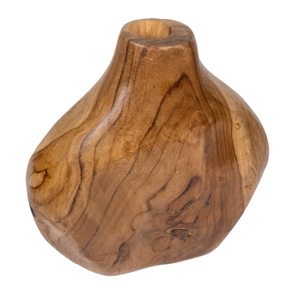 Vase oiled Teak