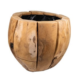 Planter Teak D33x29cm