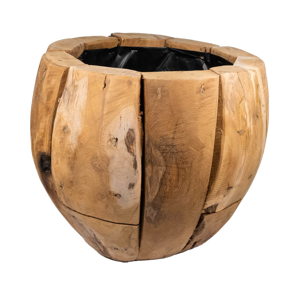 Planter Teak D33x29cm