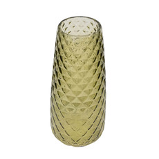 Vase Frosted Glass - Textured D10x21cm