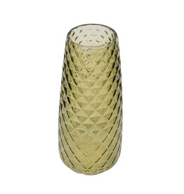 Vase Frosted Glass - Textured D10x21cm