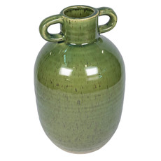 Vase Ceramic Glaze Green