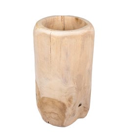 Vase Teak Wood