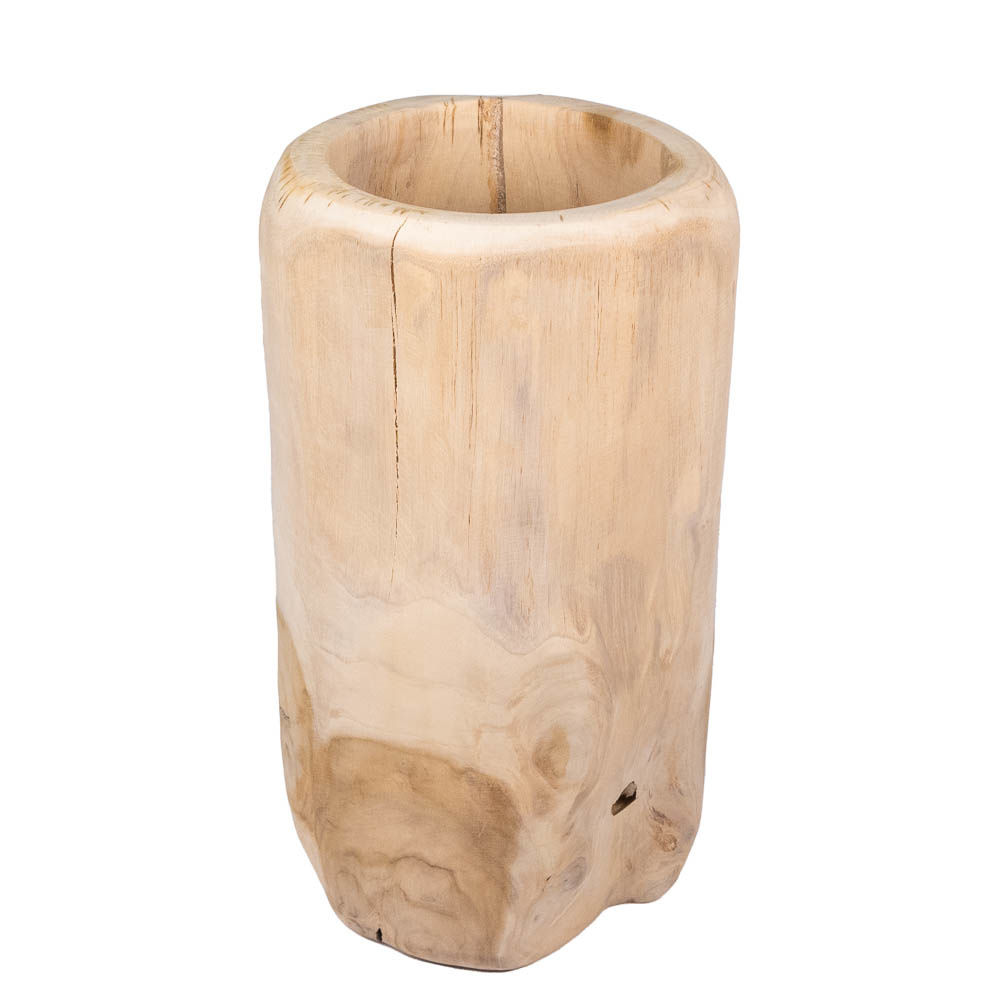 Vase Teak Wood