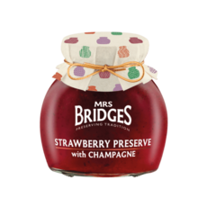 Mrs. Bridges Mrs. Bridges Strawberry Preserve with Champagne 340g - single
