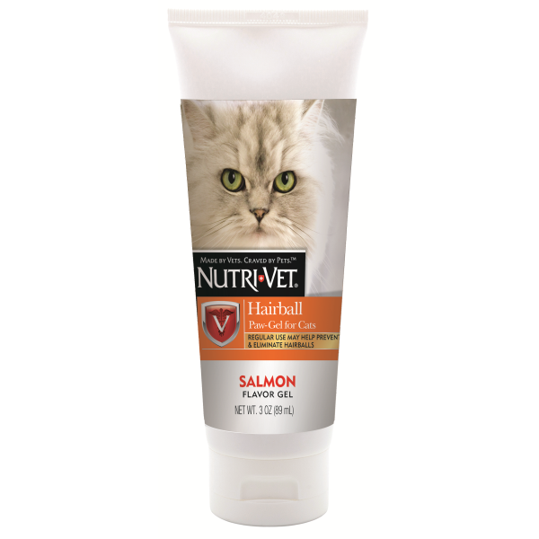 Nutri-Vet Nutri-Vet Hairball Paw Gel For Cats Salmon 3 oz