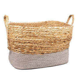 Basket Wide Blue Strip Medium 40x27x24