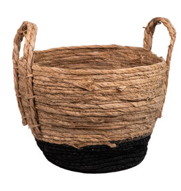 Basket Small - Wide Black Stripe 26x26x23