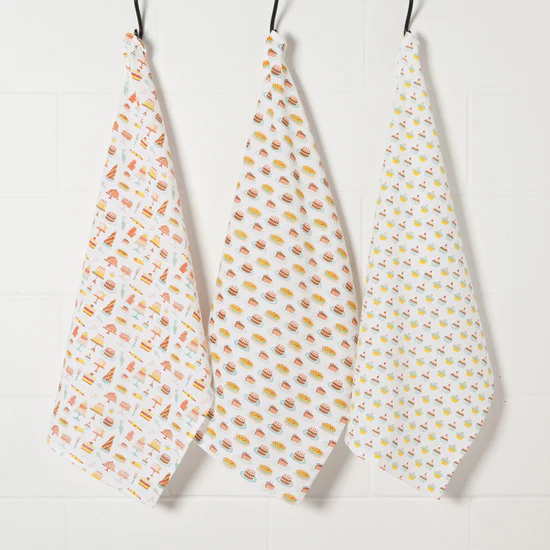 Danica - Tea Towel Bakers Floursack Set of 3