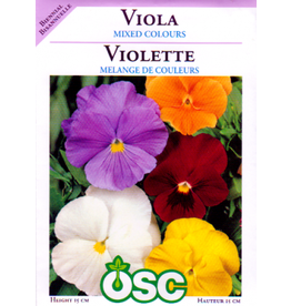 OSC Mixed Colours Viola Seeds 6660