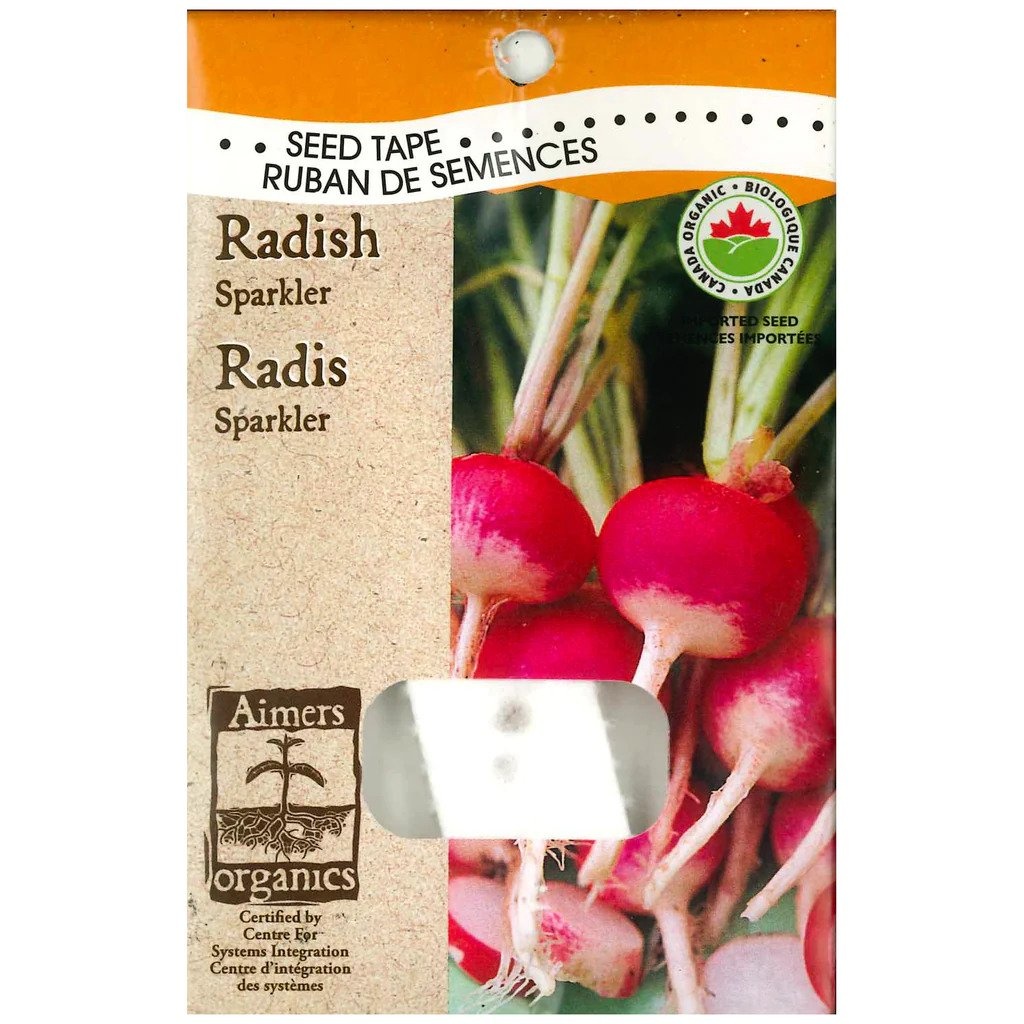 OSC Radish Sparkler Organic Seed Tape (4215)