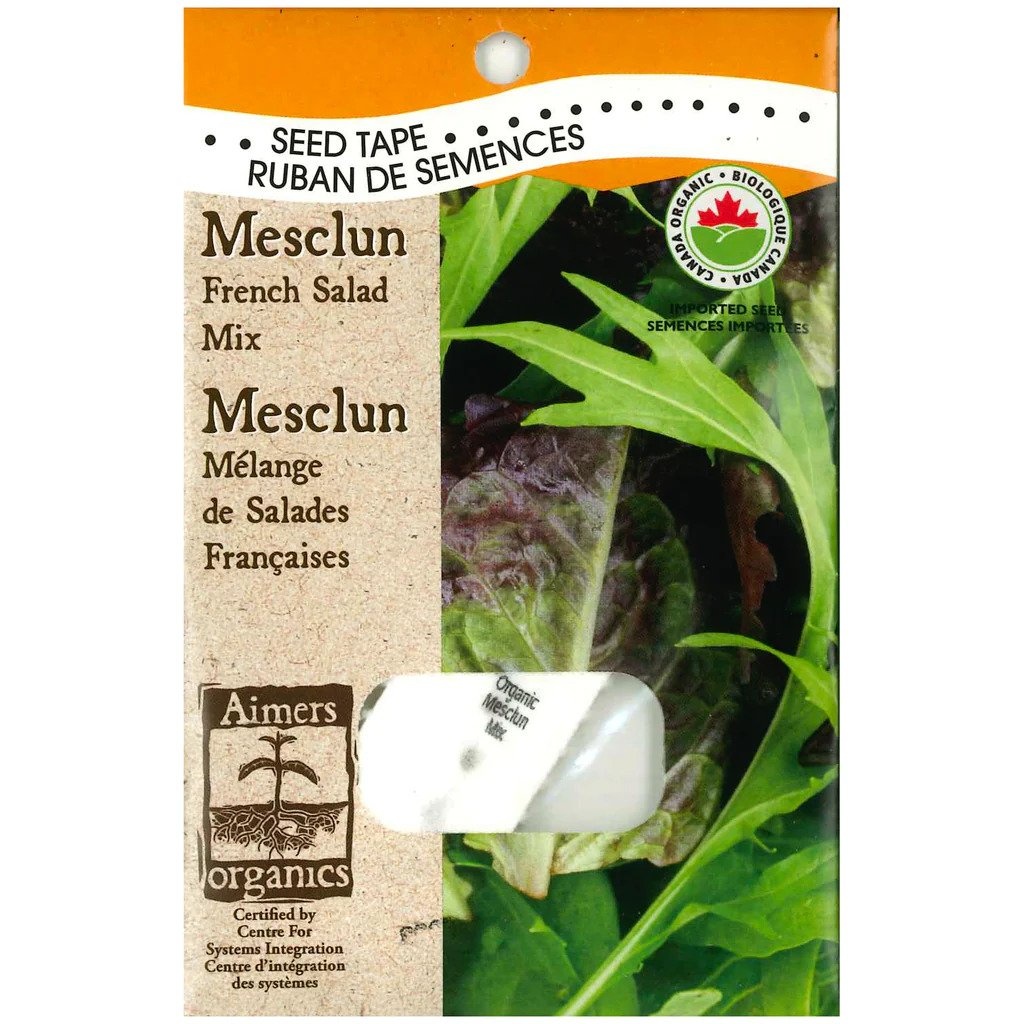 Mesclun French Salad Mix Organic Seed Tape (4212)
