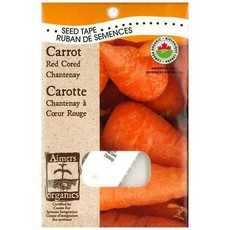 OSC Red Cored Chantenay Organic Carrot Seed Tape (4210)