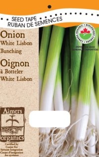 OSC Onion White Lisbon Bunching Organic Seed Tape (4213)