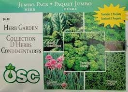 OSC Herb Garden ( 5 pack Collection) Jumbo Packet (7x5")