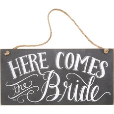 Primitives by Kathy Chalk Sign - Here Comes The Bride