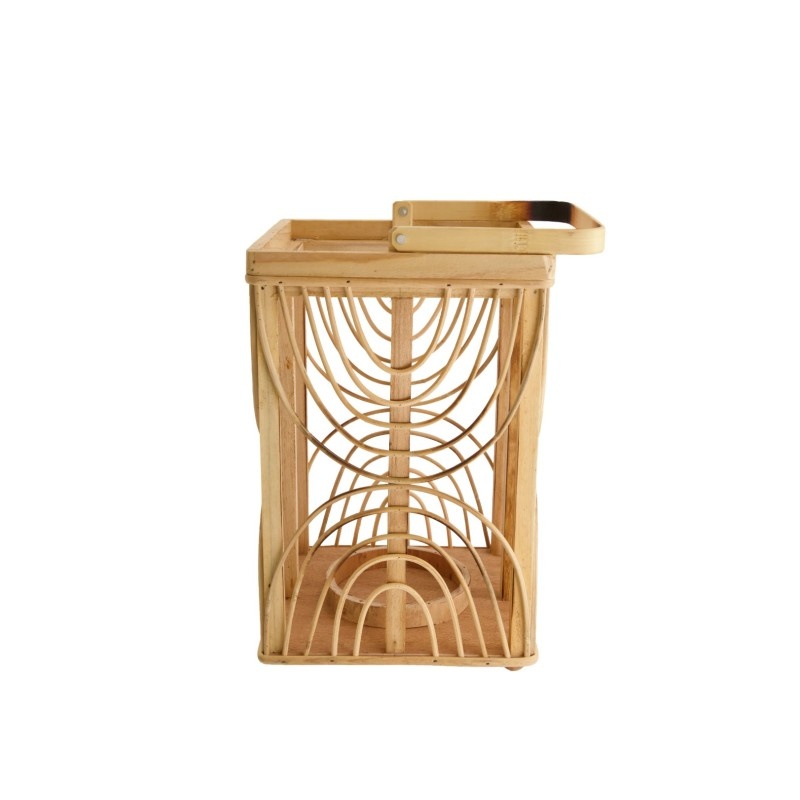 Dijk Lantern Wood with Glass 18.5x18.5x29.5cm