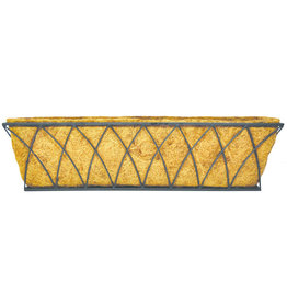 Pacific Rim Lotus Wall / Railing Planter with Coco Liner - 24''