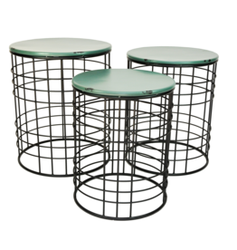 Pacific Rim Pacific Rim - Round Steel Wire Stool/Plant Stand