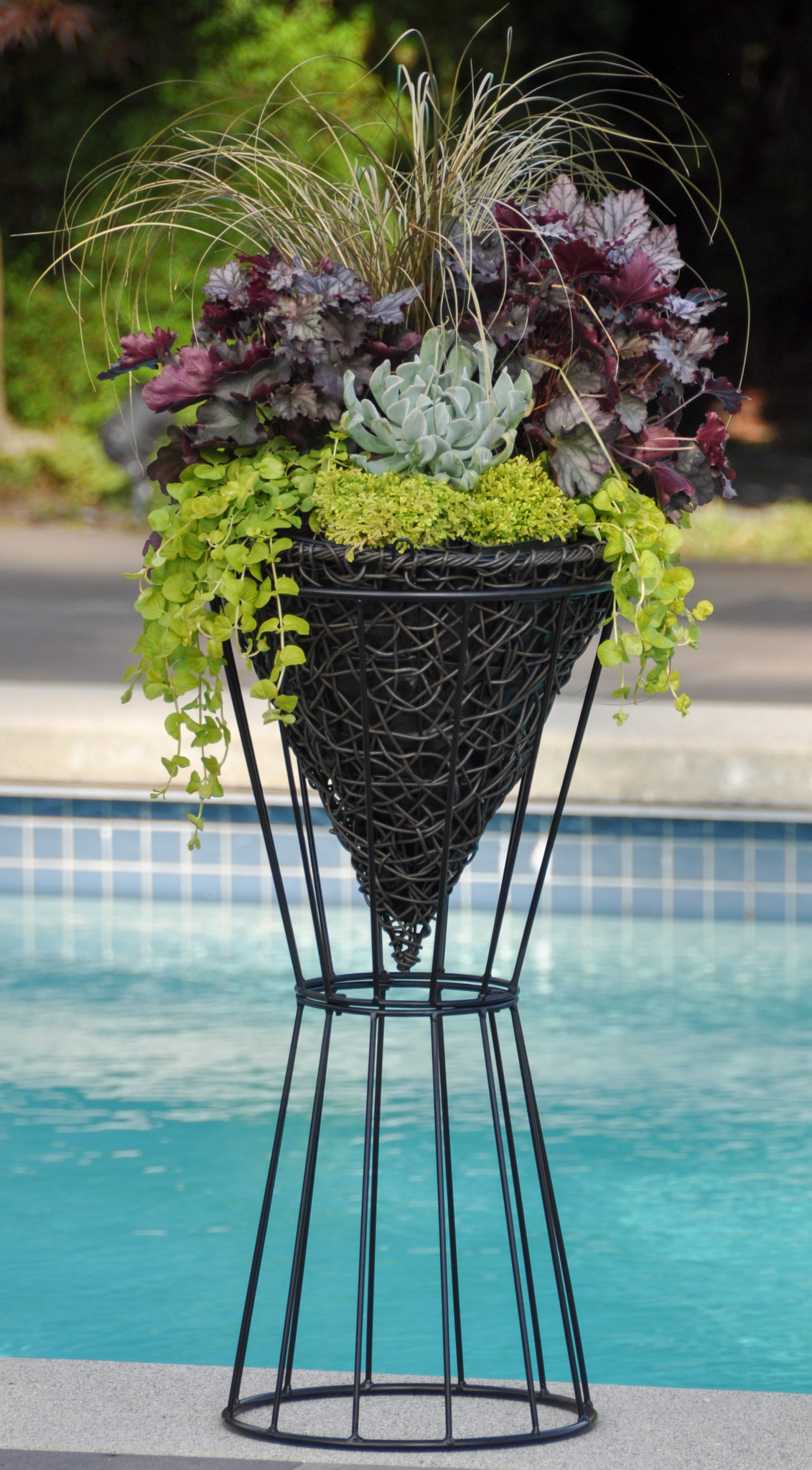 Pacific Rim Pacific Rim - Reversible Plant Stand for 12'', 14'' and 16'' Baskets - Black