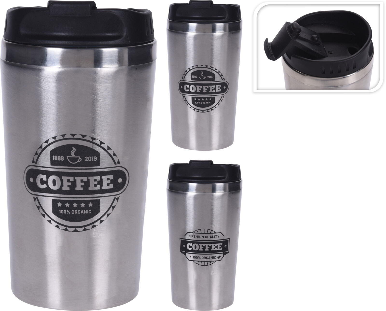 Koopman Drinking Mug 450Ml - 3 Assorted