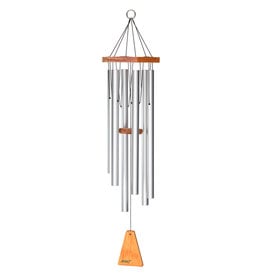 Arias Chime - 6 Tube - Silver - 34"